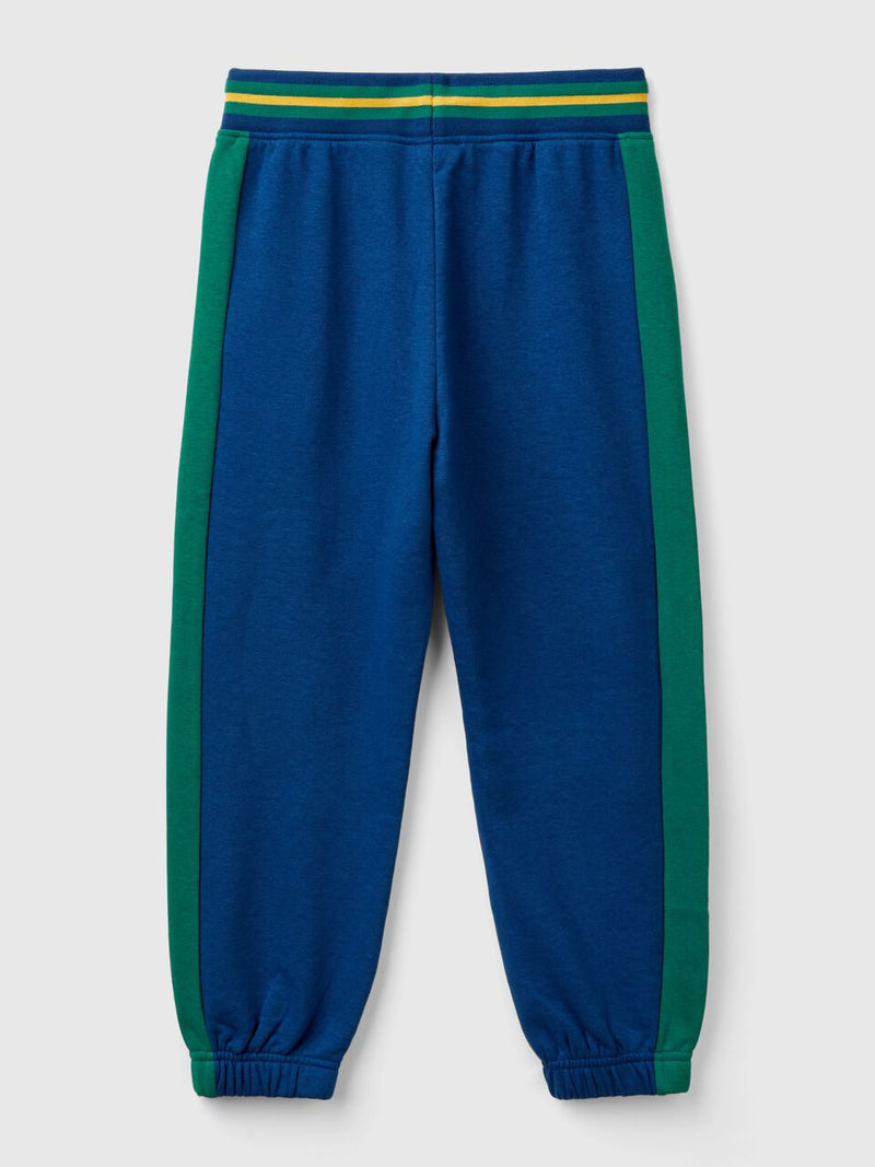 Boys Side Stripe Joggers - Blue