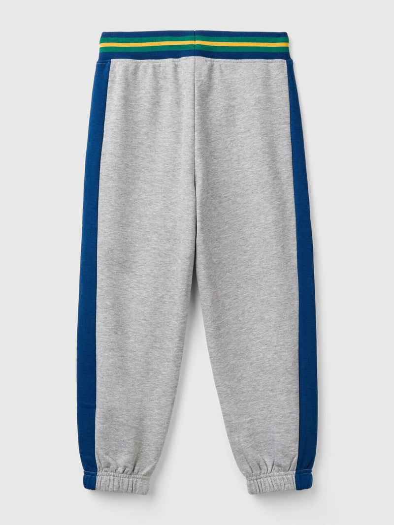 Boys Side Stripe Joggers - Grey