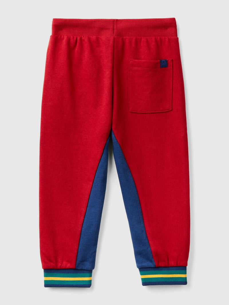 Be In Love 2 Tone Joggers - Red