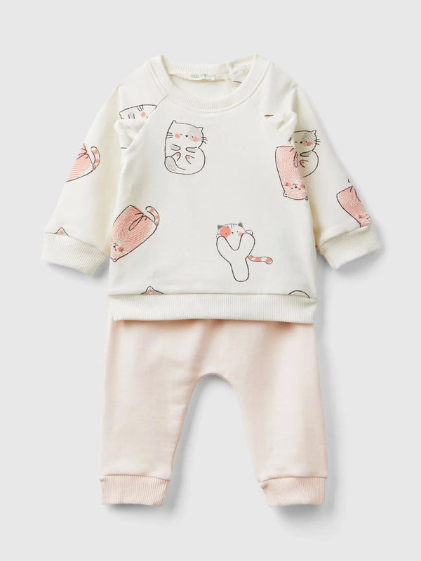 Be Play Unisex Set - Cream/pink