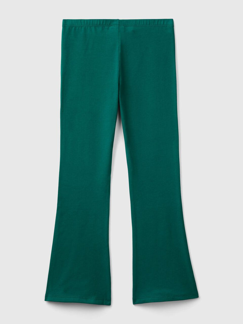 Flared Leggings - Dark Green