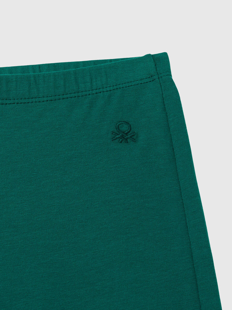 Flared Leggings - Dark Green