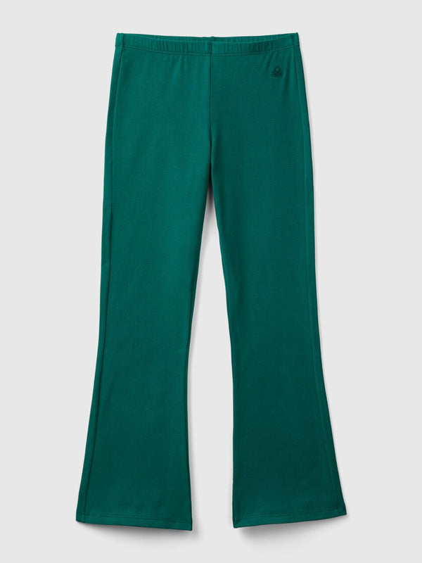 Flared Leggings - Dark Green