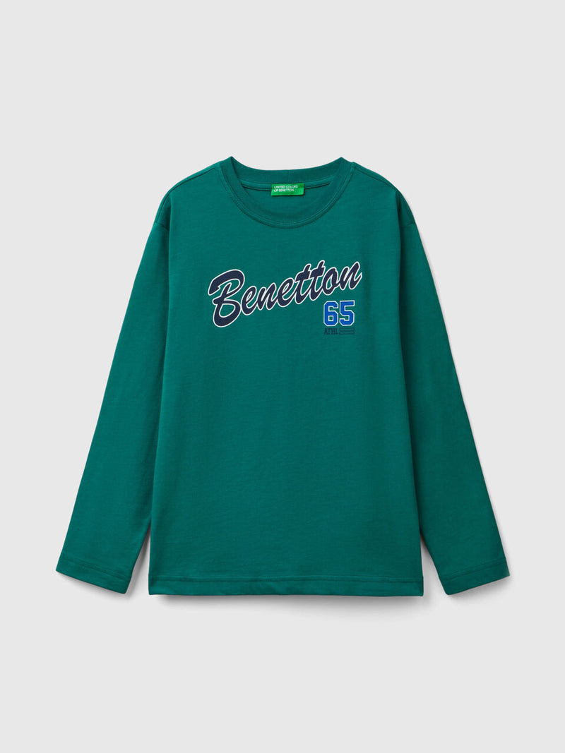 Front Logo Long Sleeve T-Shirt - Dark Green