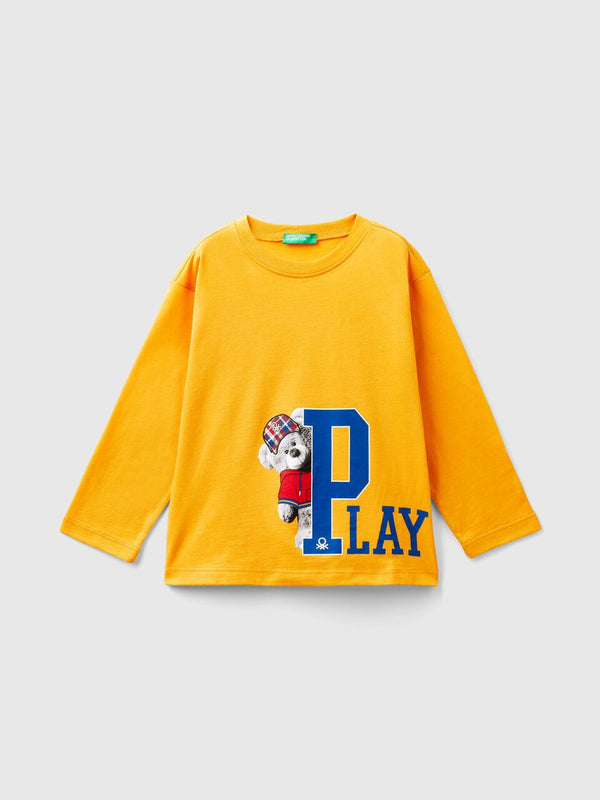 Boys Play Long Sleeve T-Shirt - Mustard