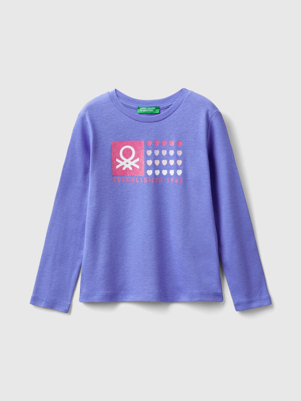 Logo Long Sleeve T-Shirt - Periwinkle