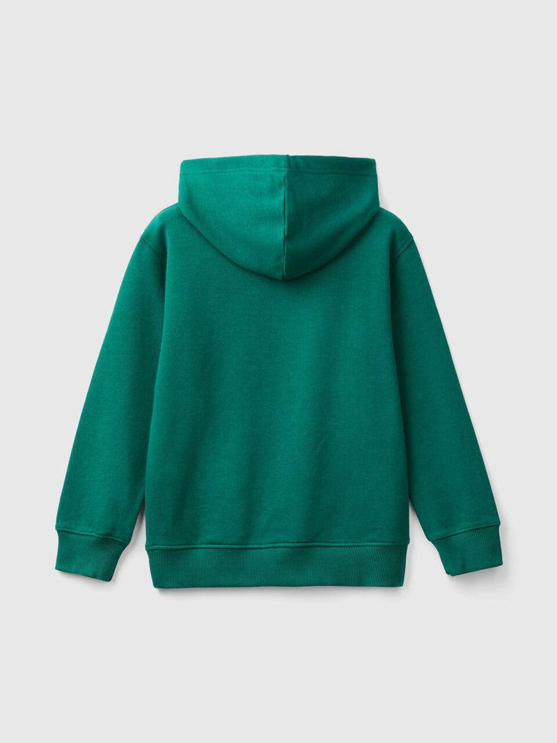 Kangaroo Pocket Logo Hoodie - Dark Green