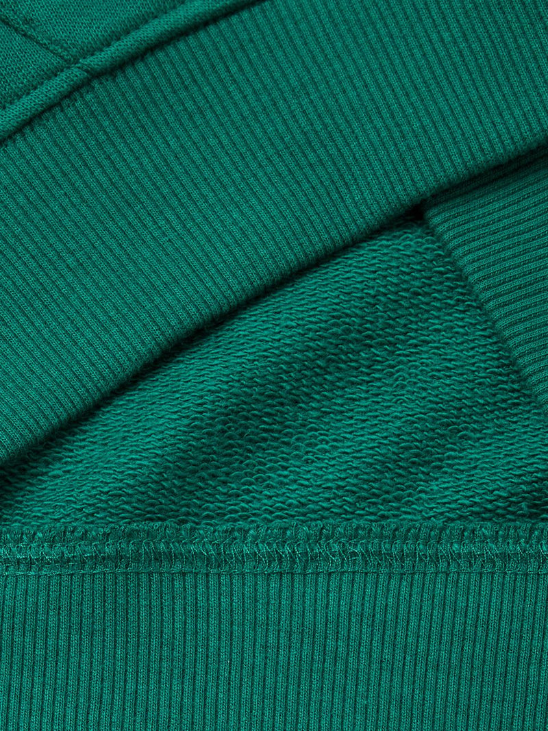 Kangaroo Pocket Logo Hoodie - Dark Green