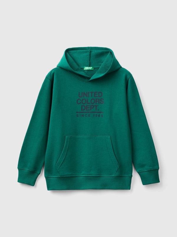 Kangaroo Pocket Logo Hoodie - Dark Green