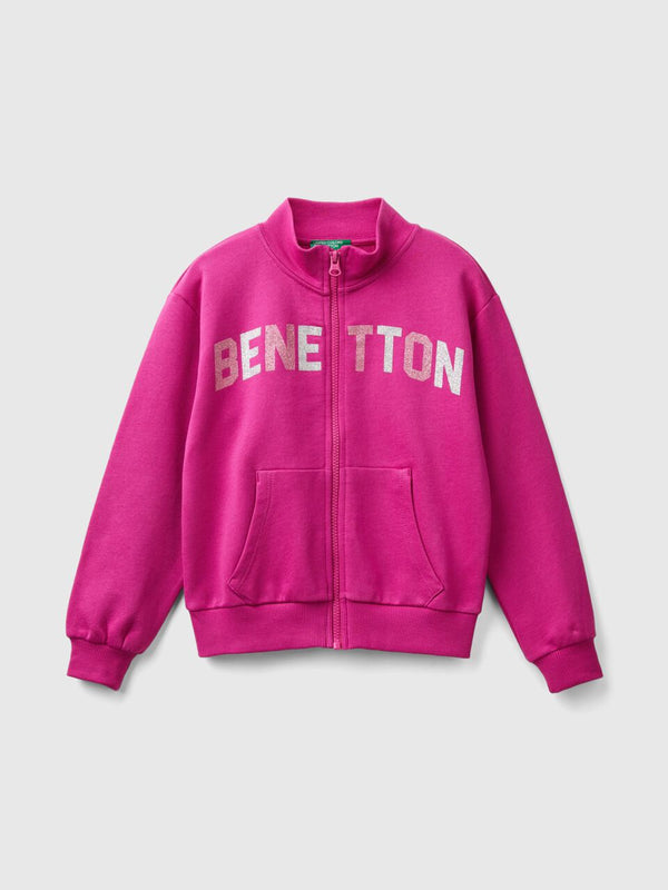 Logo Zip Top - Fuchsia