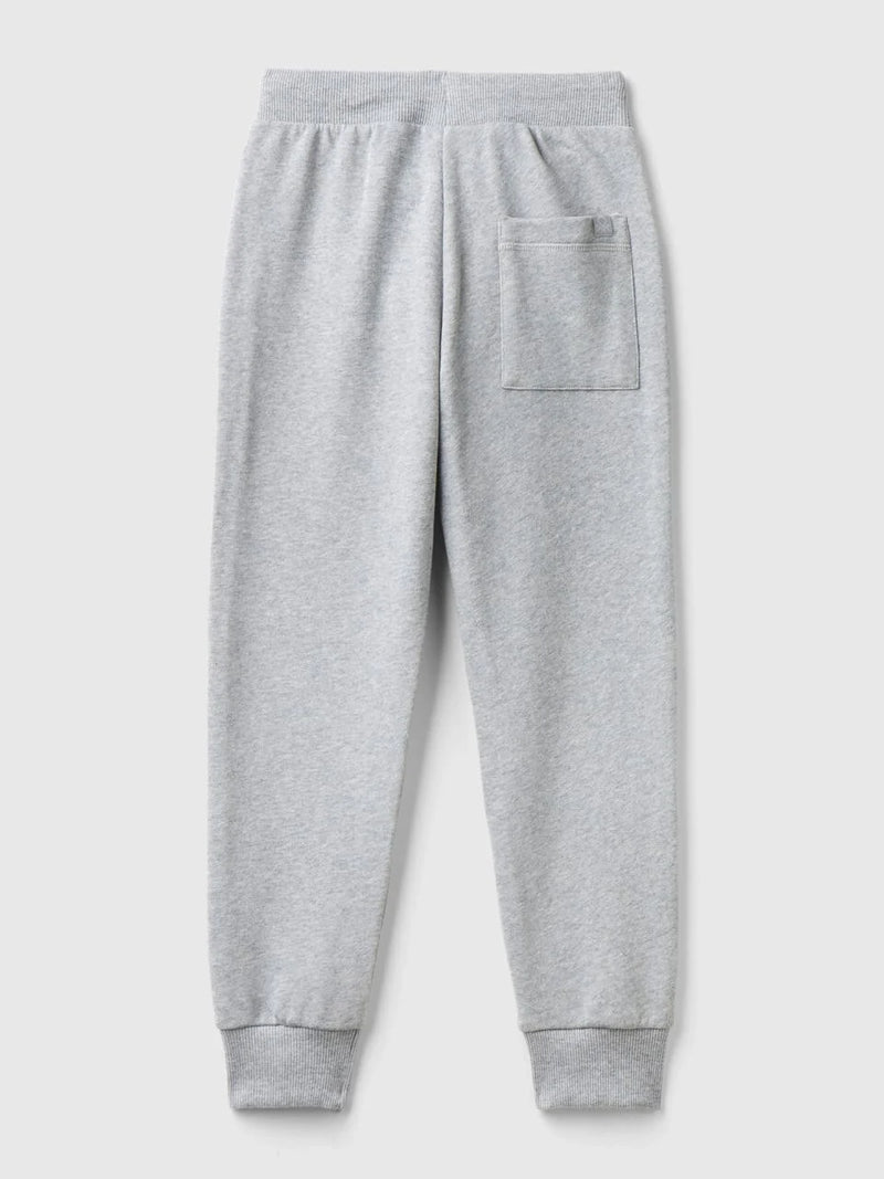 Drawstring Cuffed Joggers - Grey