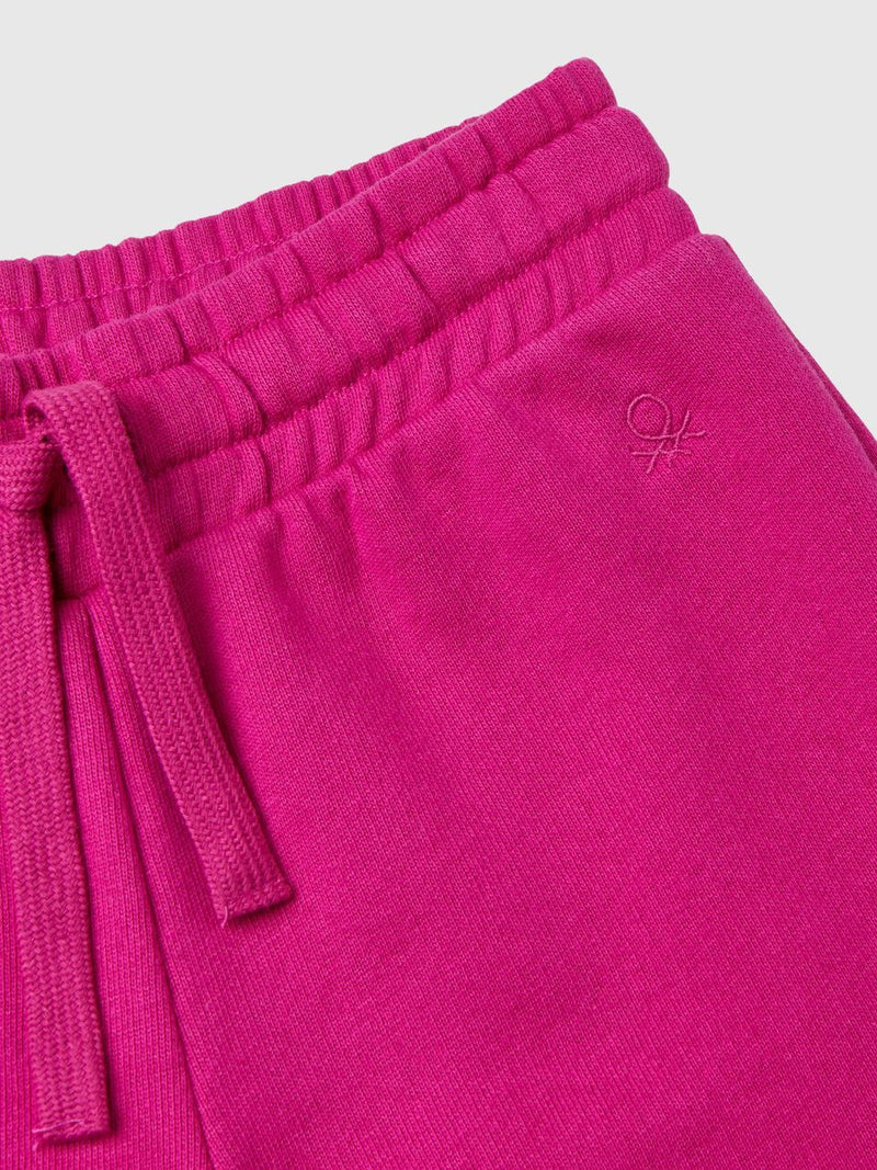 Girls Cuff Joggers - Fuchsia