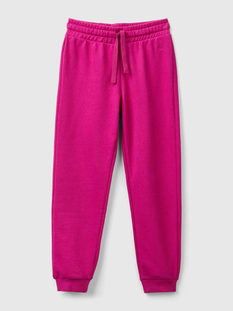 Girls Cuff Joggers - Fuchsia