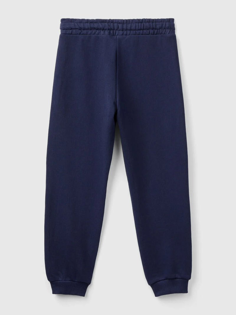 Junior Girl Basic Cuff Joggers - Navy