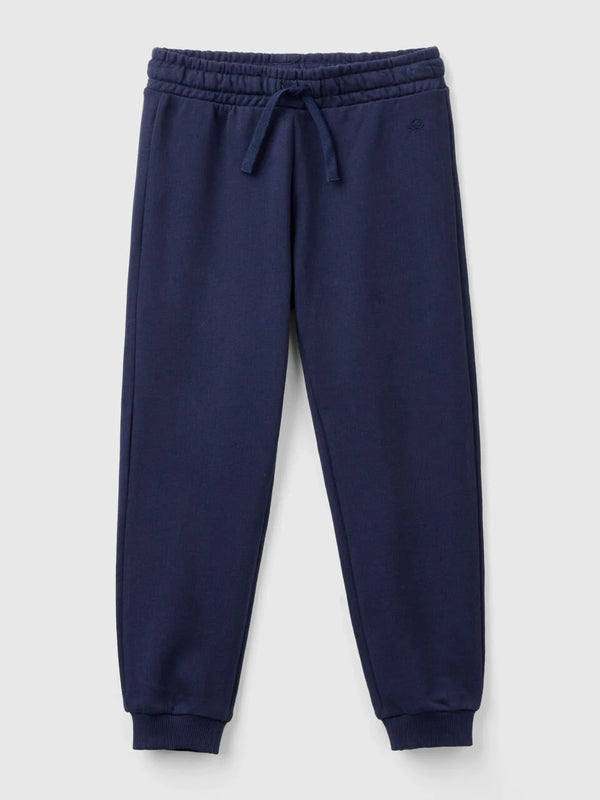 Junior Girl Basic Cuff Joggers - Navy