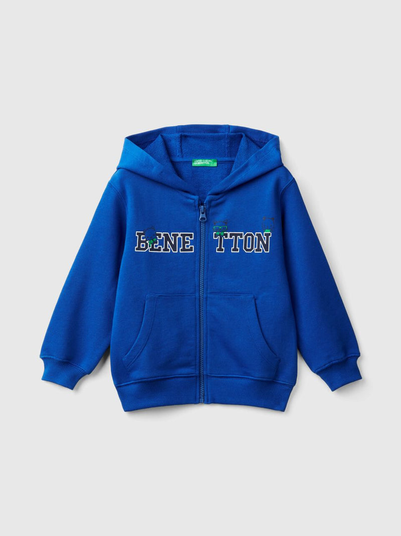 Boys Logo Zip Hoodie - Royal