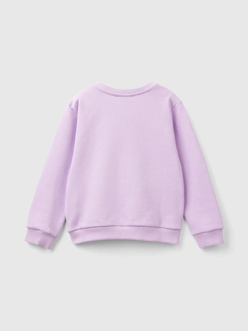 Logo Round Neck Sweatshirt - Lilac