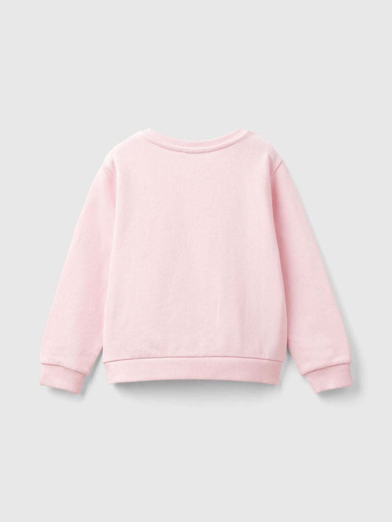 Logo Round Neck Sweatshirt - Pink