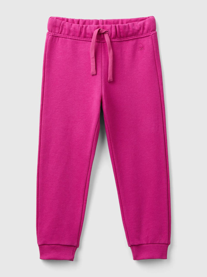 Girls Cuff Joggers - Fuchsia