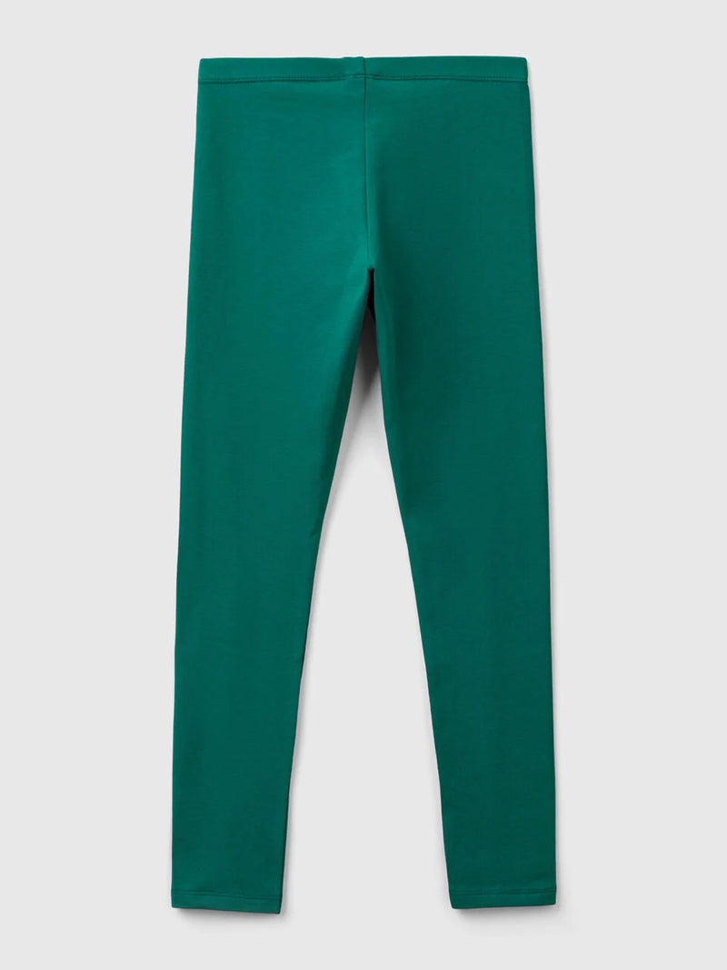 Girls Leggings - Dark Green