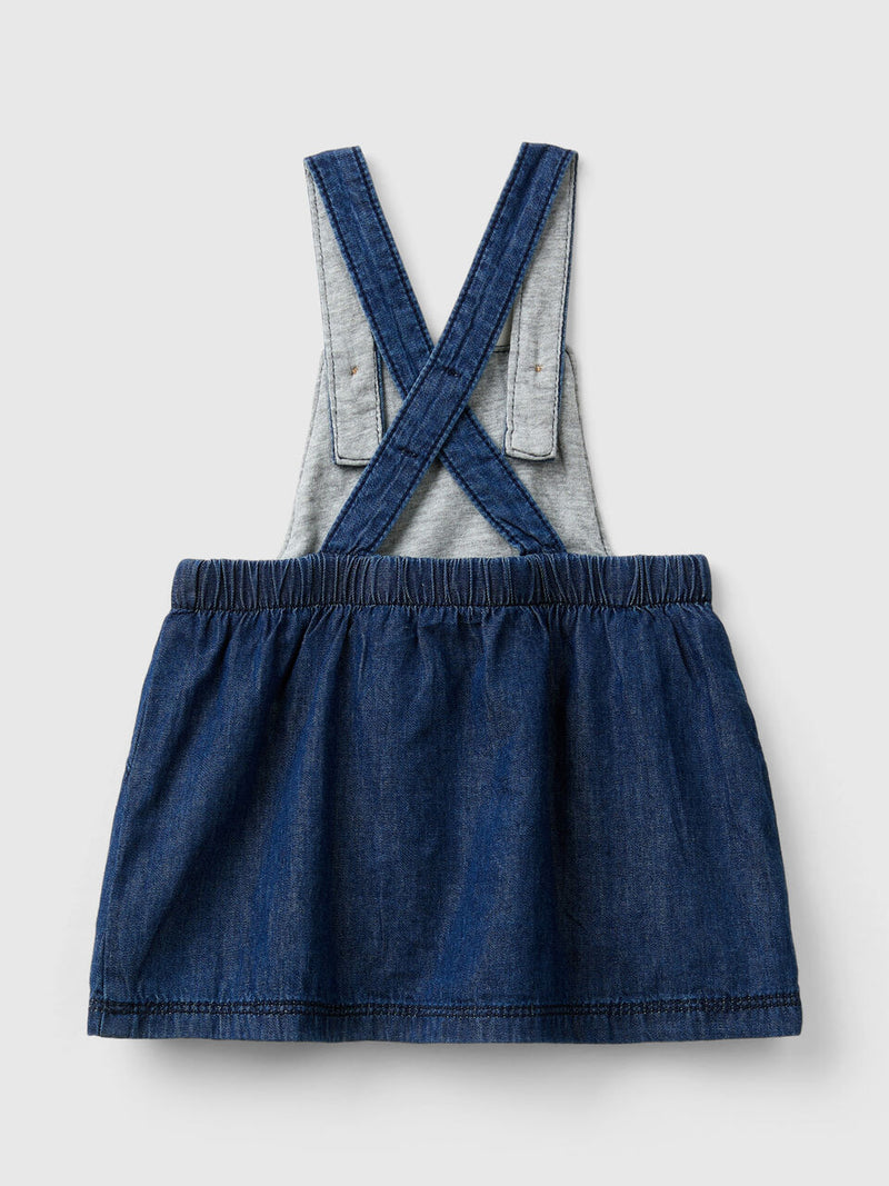 Girls Be Play Dungaree - Denim