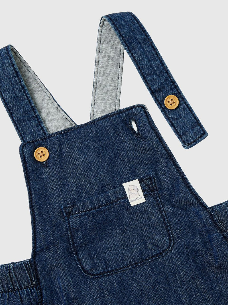 Girls Be Play Dungaree - Denim