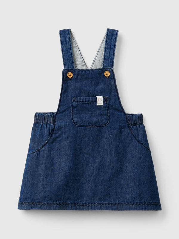 Girls Be Play Dungaree - Denim