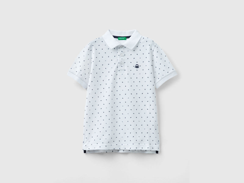 Boys Be Happy Polo Shirt - White