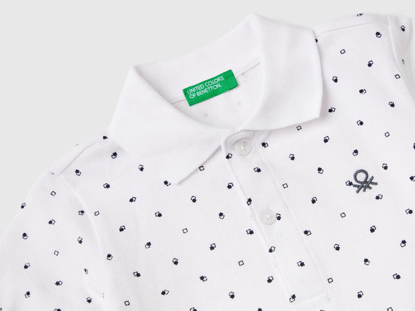 Boys Be Happy Polo Shirt - White