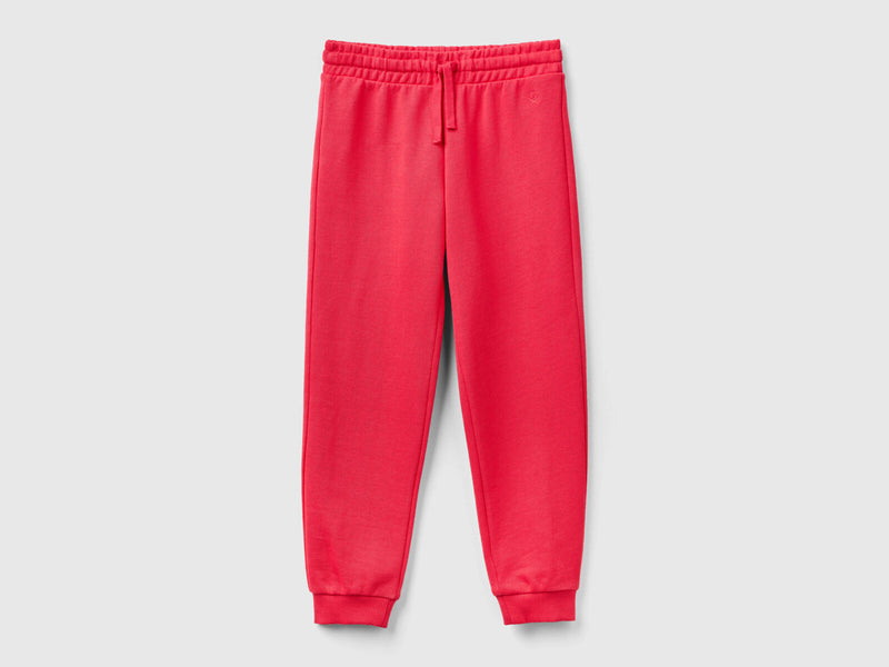 Girls Cuff Joggers - Raspberry