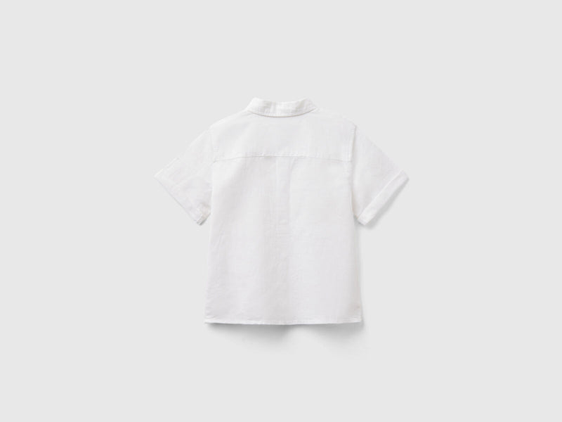 Boys Linen Shirt - White