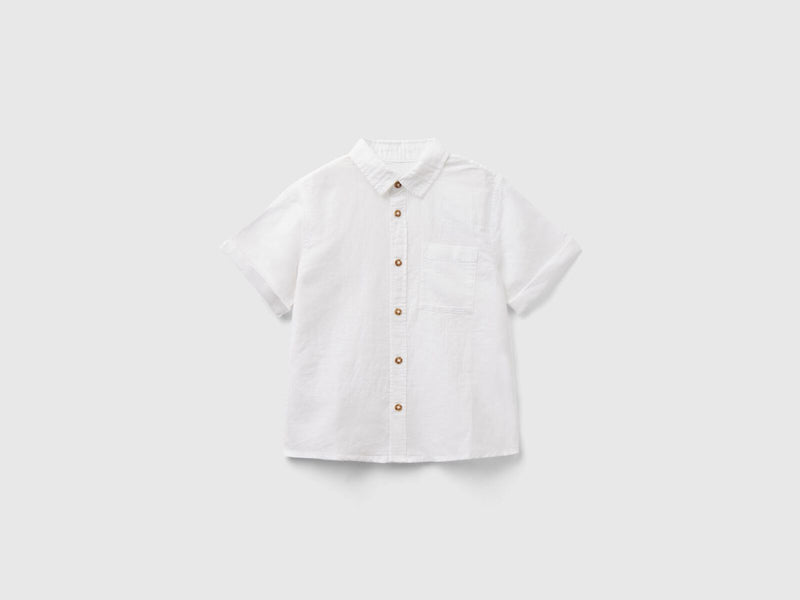 Boys Linen Shirt - White