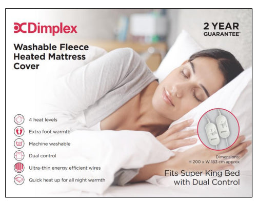 Dimplex Fleece Fitted Electric Underblanket