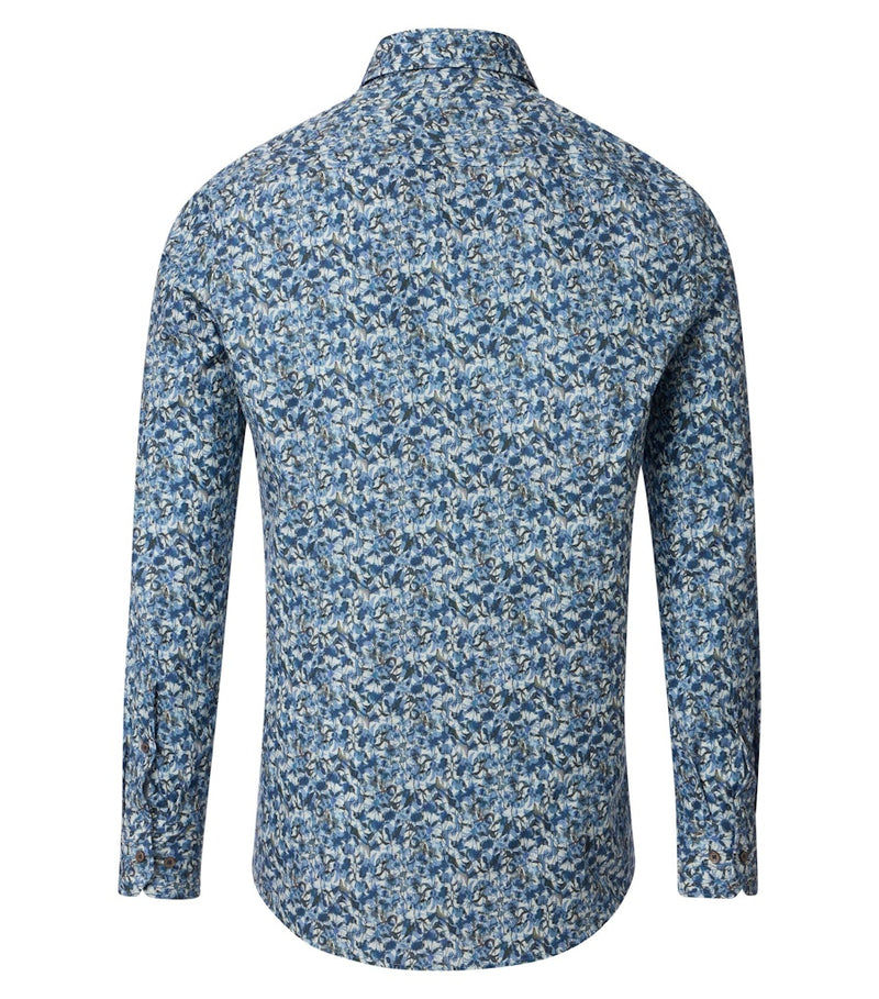 Long Sleeve Modern Fit Shirt - Blue