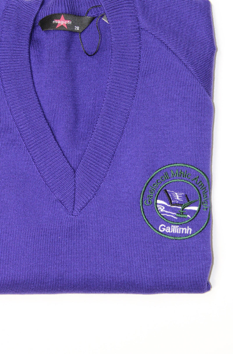 V Neck Jumper - Purple