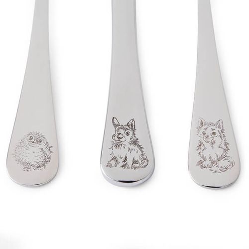 Wrendale 3 Piece Cutlery Set