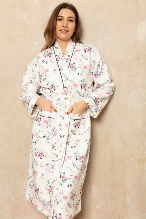 Quilted Kimono - Rose