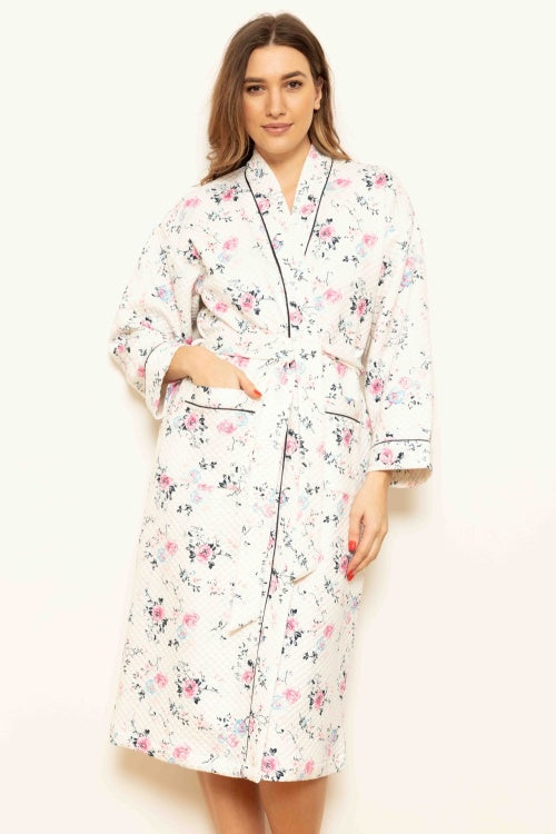 Quilted Kimono - Rose