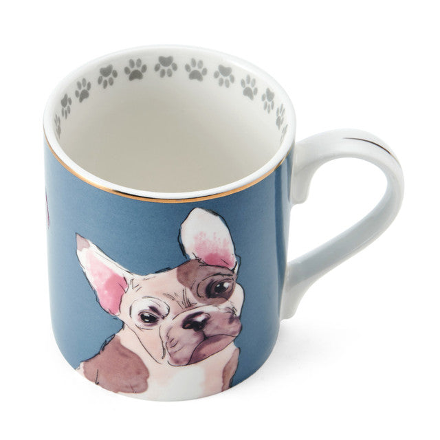 French Bulldog Straight-Sided Porcelain Mug 280ml