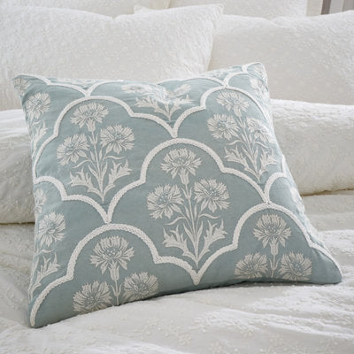 Provence Floral Cushion - Duckegg