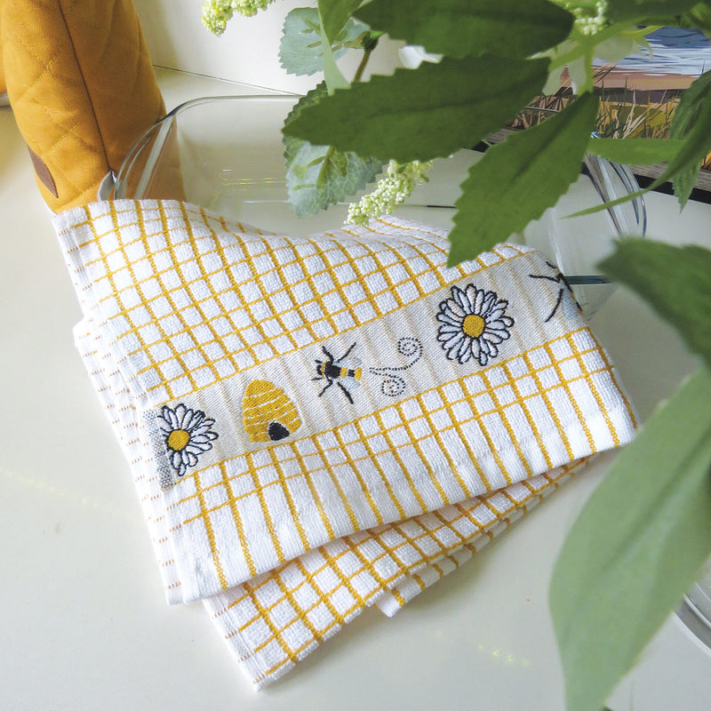 Poli-Dri Tea Towel Honey Bees Jacquard