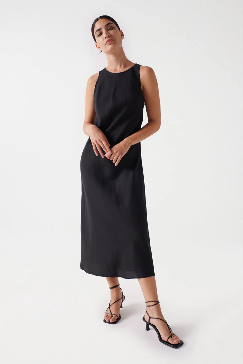 Linen Dress - Black