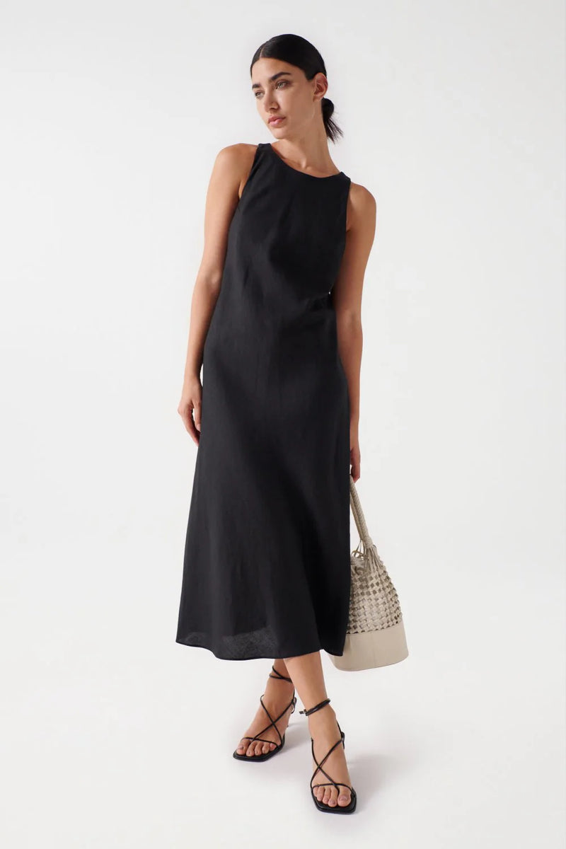 Linen Dress - Black