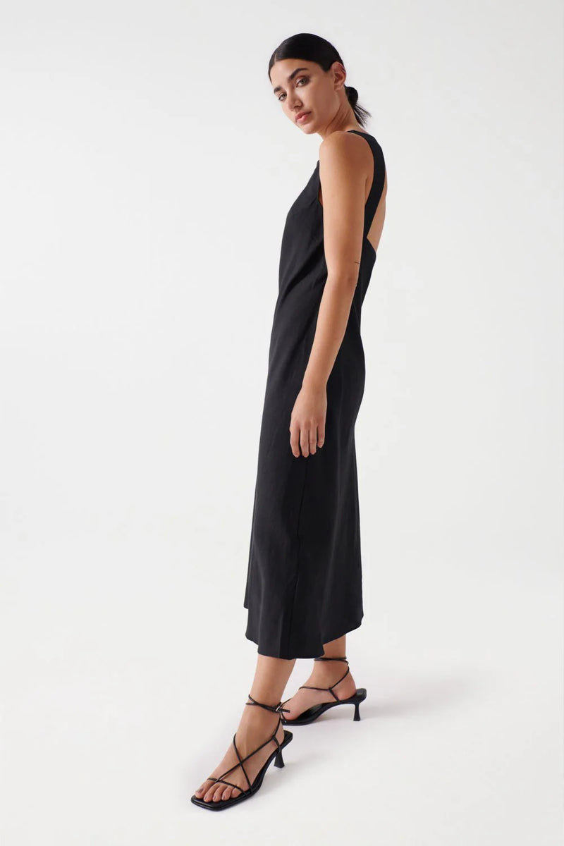 Linen Dress - Black