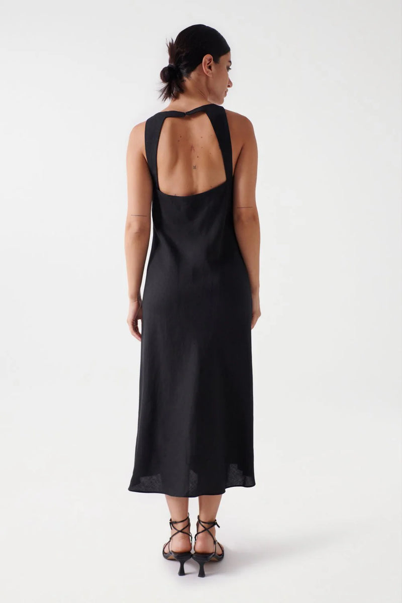 Linen Dress - Black