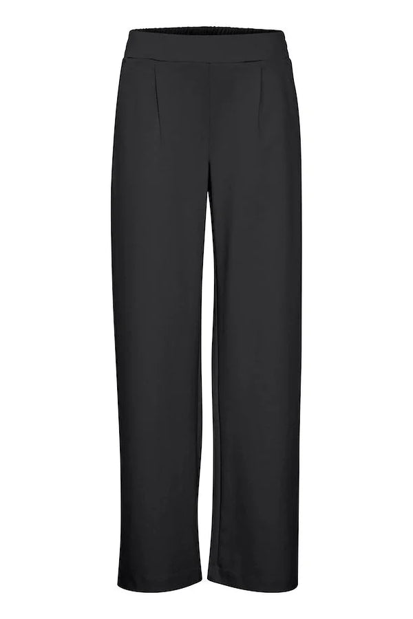 Rizetta Wide Leg Trouser - Black