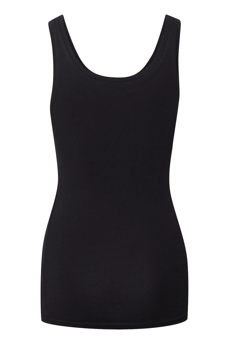 Pamila Vest Top - Black