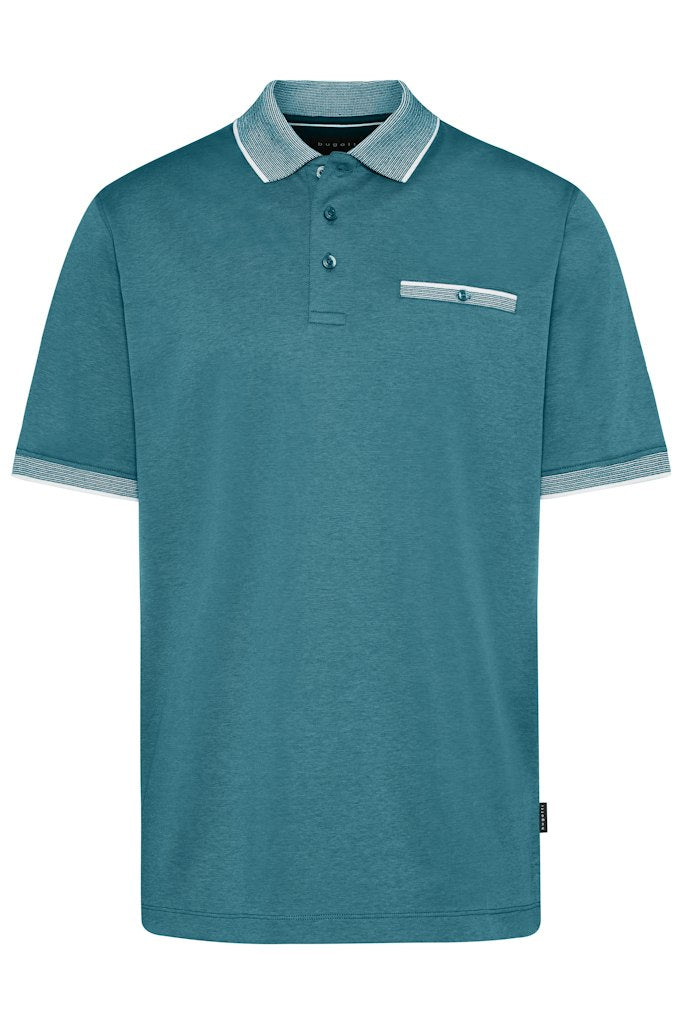 Contrast Collar Polo Shirt - Petrol