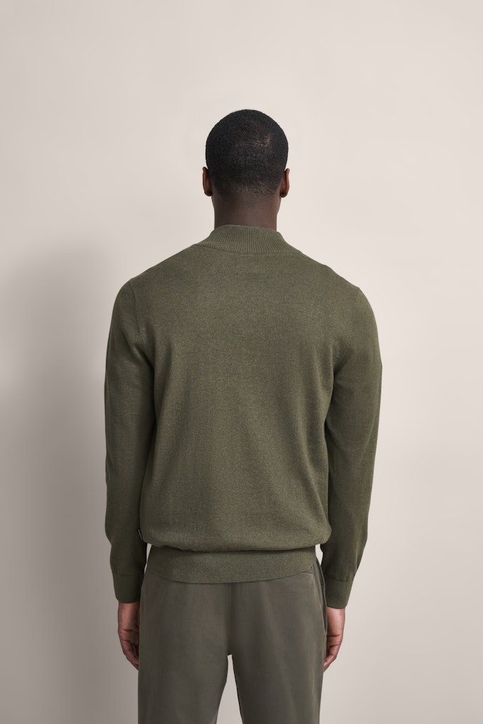 Troyer Zip Jumper - Olive