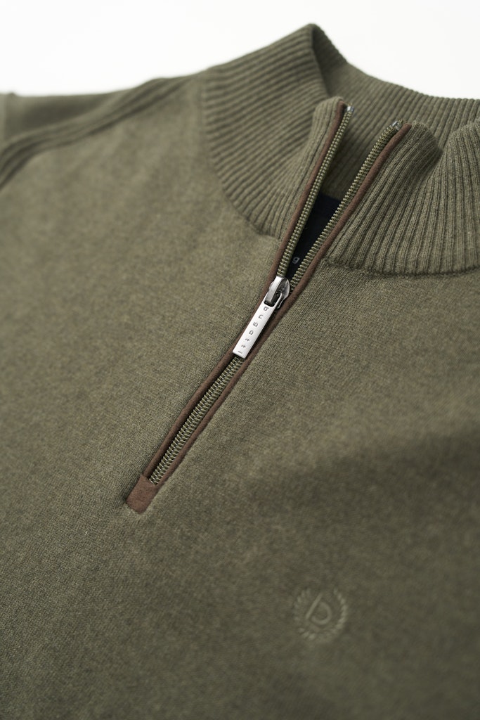 Troyer Zip Jumper - Olive